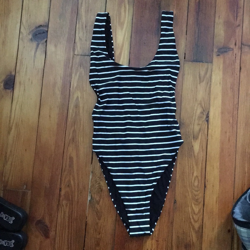 Striped one piece